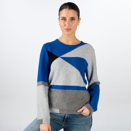 SALE % | Rabe | Pullover - Regular Fit - Muster | Blau online im Shop bei meinfischer.de kaufen