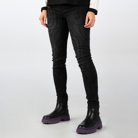 SALE % | Raffaello Rossi | Jeans - Skinny Fit - Print | Schwarz online im Shop bei meinfischer.de kaufen