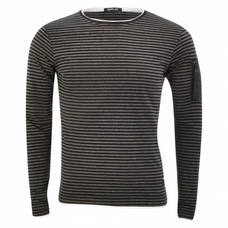 SALE % | Replay | Shirt - Regular Fit - Stripes | Schwarz online im Shop bei meinfischer.de kaufen