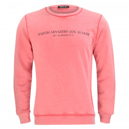 SALE % | Replay | Sweatshirt - Regular Fit - Crewneck | Rot online im Shop bei meinfischer.de kaufen