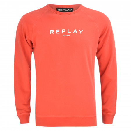 SALE % | Replay | Sweatshirt - Regular Fit - Crewneck | Rot online im Shop bei meinfischer.de kaufen