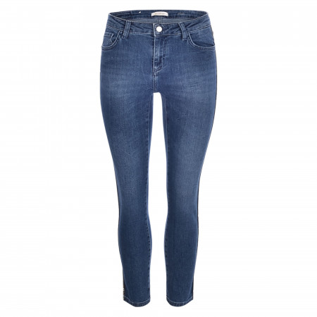 SALE % |  | Jeans - Skinny Fit - Galonstreifen | Blau online im Shop bei meinfischer.de kaufen