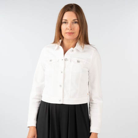 SALE % | Robe Légère | Jeansjacke - Regular Fit - unifarben | Weiß online im Shop bei meinfischer.de kaufen