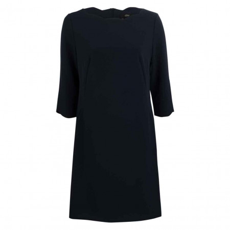 SALE % | s.Oliver BLACK LABEL | Kleid - Regular Fit - 3/4-Arm | Blau online im Shop bei meinfischer.de kaufen