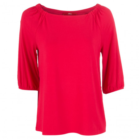 SALE % | s.Oliver | Shirt - Comfort Fit - 3/4-Arm | Pink online im Shop bei meinfischer.de kaufen