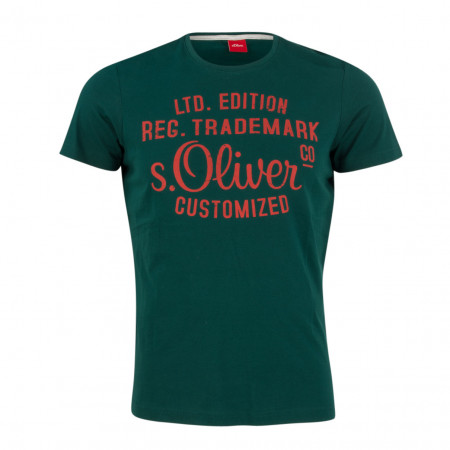 SALE % | S.Oliver Man | T-Shirt - Regular Fit - Print | Grün online im Shop bei meinfischer.de kaufen