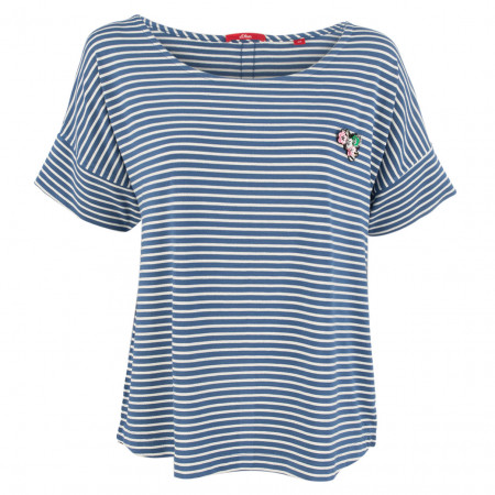SALE % | s.Oliver | T-Shirt - Comfort Fit - Stripes | Blau online im Shop bei meinfischer.de kaufen