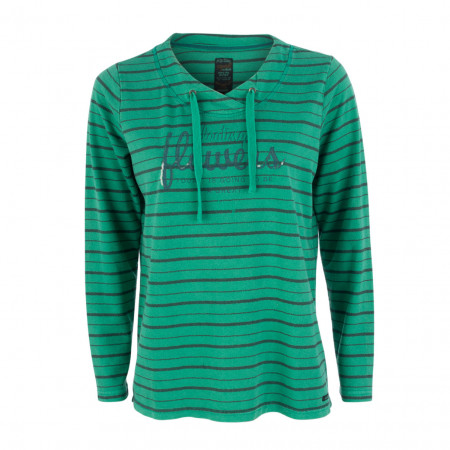 SALE % | s'questo | Sweatshirt - Comfort Fit - Stripes | Grün online im Shop bei meinfischer.de kaufen