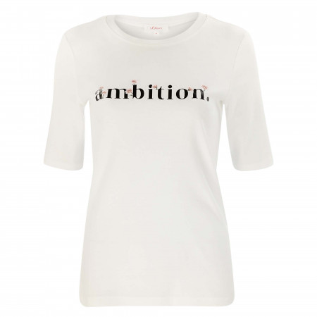 SALE % |  | T-Shirt - Slim Fit - Print | Weiß online im Shop bei meinfischer.de kaufen