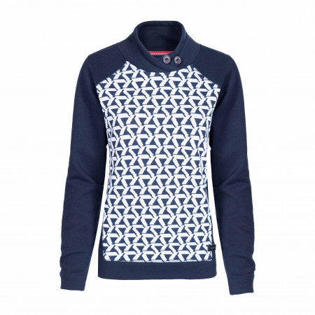 SALE % | s'questo | Sweatshirt - Regular Fit - Muster | Blau online im Shop bei meinfischer.de kaufen