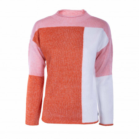 SALE % | s'questo | Pullover - Regular Fit - Colourblocking | Orange online im Shop bei meinfischer.de kaufen