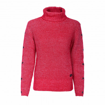 SALE % | s'questo | Pullover - Regular Fit - Zierknöpfe | Rot online im Shop bei meinfischer.de kaufen