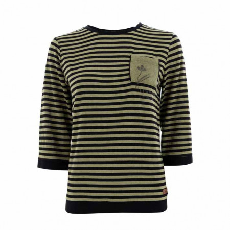 SALE % | s'questo | Shirt - Regular Fit - Stripes | Oliv online im Shop bei meinfischer.de kaufen