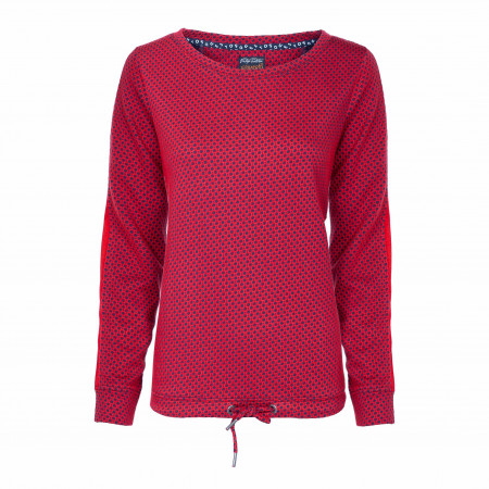 SALE % | s'questo | Sweatshirt - Regular Fit - Minicheck | Rot online im Shop bei meinfischer.de kaufen