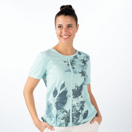 SALE % | s'questo | T-Shirt - Loose Fit - Muster | Blau online im Shop bei meinfischer.de kaufen
