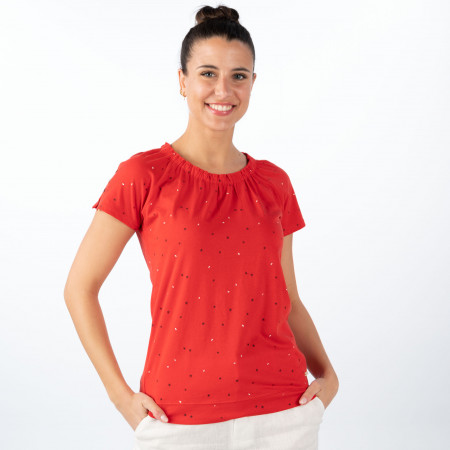 SALE % | s'questo | T-Shirt - Regular Fit - Carmen | Rot online im Shop bei meinfischer.de kaufen