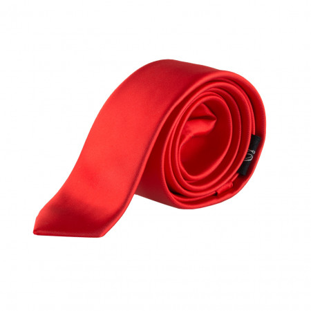 SALE % | Seidenfalter | Krawatte - uni - 5cm | Rot online im Shop bei meinfischer.de kaufen