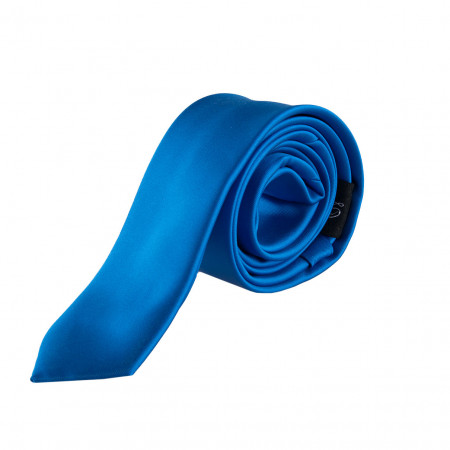 SALE % | Seidenfalter | Krawatte - uni - 5cm | Blau online im Shop bei meinfischer.de kaufen