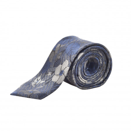 SALE % | Seidenfalter | Krawatte - Blumenmuster | Blau online im Shop bei meinfischer.de kaufen