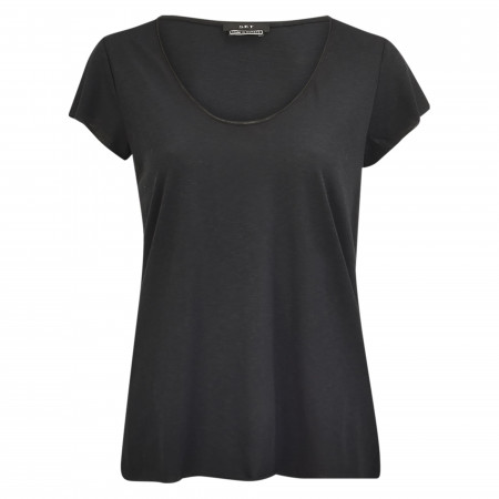 SALE % |  | T-Shirt - Regular Fit - unifarben | Schwarz online im Shop bei meinfischer.de kaufen