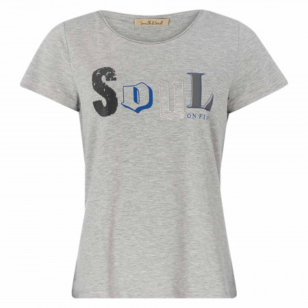 SALE % | Smith & Soul | T-Shirt - Regular Fit - Print | Grau online im Shop bei meinfischer.de kaufen
