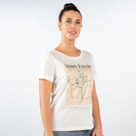 SALE % | Smith & Soul | T-Shirt - Regular Fit - Baumwollmix | Weiß online im Shop bei meinfischer.de kaufen