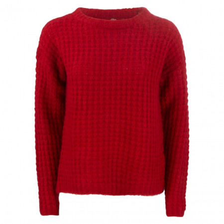 SALE % |  | Pullover - Regular Fit - Musterstrick | Rot online im Shop bei meinfischer.de kaufen