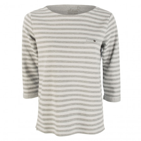 SALE % | s.Oliver | Shirt - Regular Fit - 3/4-Arm | Grau online im Shop bei meinfischer.de kaufen