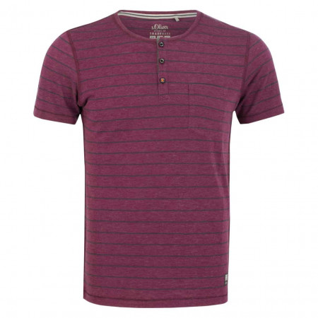SALE % | s.Oliver | T-Shirt - Slim Fit - Stripes | Rot online im Shop bei meinfischer.de kaufen