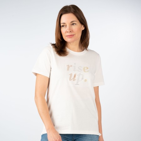 SALE % | s.Oliver | T-Shirt - Loose Fit - Stickerei | Weiß online im Shop bei meinfischer.de kaufen