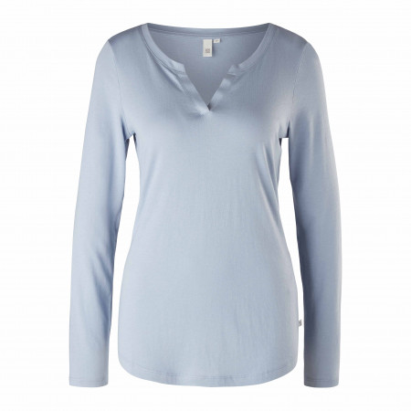 SALE % | Q/S designed by | Shirt - Regular Fit - Material-Mix | Blau online im Shop bei meinfischer.de kaufen