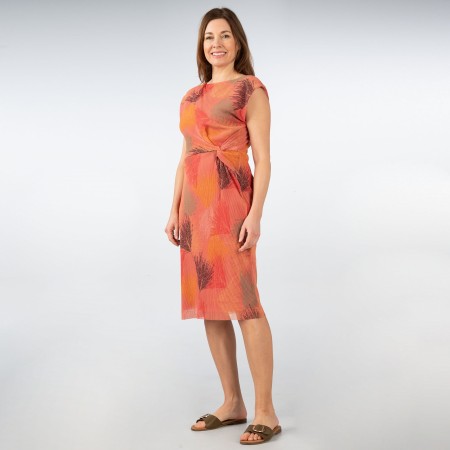 SALE % | s.Oliver BLACK LABEL | Kleid - Regular Fit - Print | Orange online im Shop bei meinfischer.de kaufen