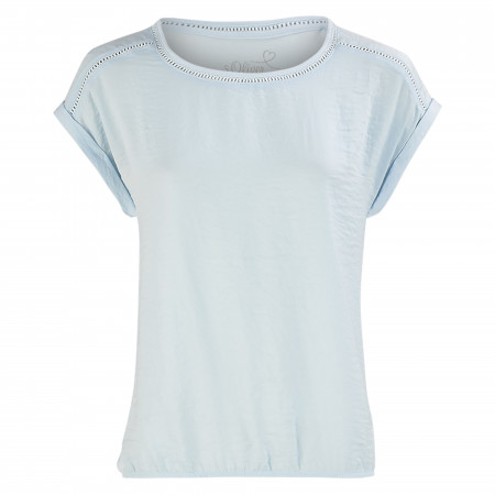 SALE % | s.Oliver | Shirt - Loose Fit - unifarben | Blau online im Shop bei meinfischer.de kaufen