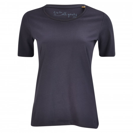 SALE % | s.Oliver | T-Shirt - Regular Fit - unifarben | Blau online im Shop bei meinfischer.de kaufen