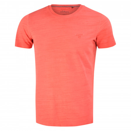 SALE % | s.Oliver | T-Shirt - Slim Fit - Crewneck | Orange online im Shop bei meinfischer.de kaufen