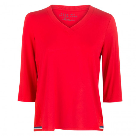 SALE % | s.Oliver | Shirt - Regular Fit - 3/4-Arm | Rot online im Shop bei meinfischer.de kaufen