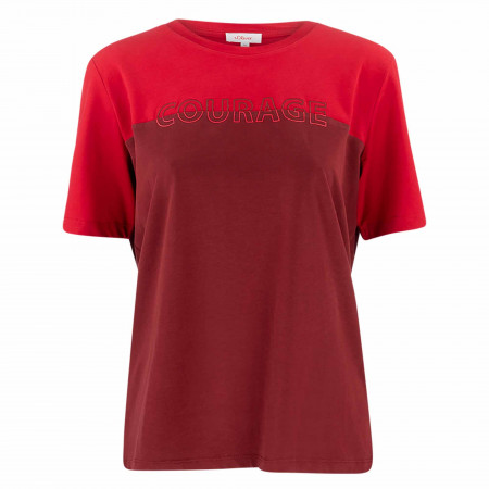 SALE % | s.Oliver | T-Shirt - Regular Fit - Crewneck | Rot online im Shop bei meinfischer.de kaufen