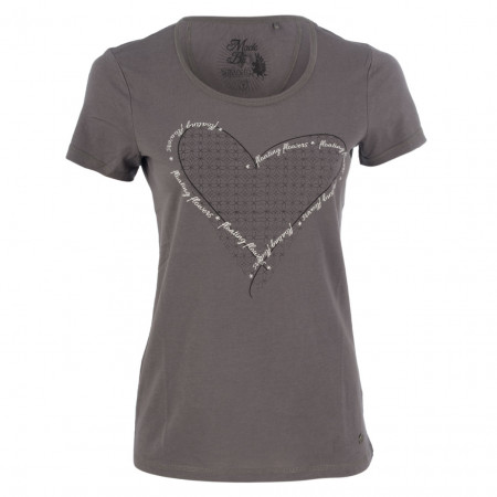 SALE % | s'questo | T-Shirt  - fitted - Frontprint | Grau online im Shop bei meinfischer.de kaufen