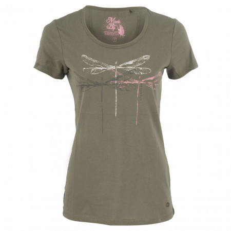 SALE % | s'questo | T-Shirt  - fitted - Frontprint | Oliv online im Shop bei meinfischer.de kaufen