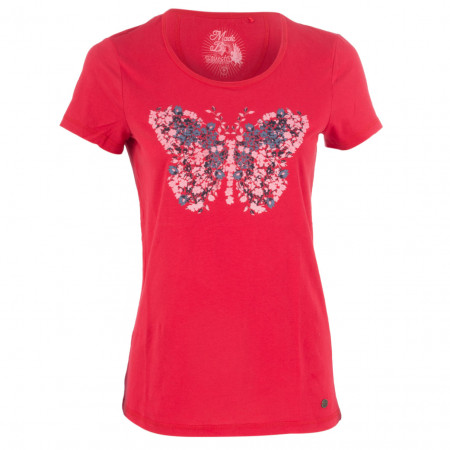 SALE % | s'questo | T-Shirt  - fitted - Frontprint | Rot online im Shop bei meinfischer.de kaufen
