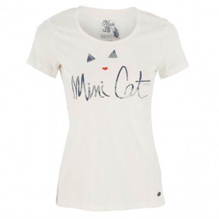 SALE % | s'questo | T-Shirt  - fitted - Frontprint | Weiß online im Shop bei meinfischer.de kaufen