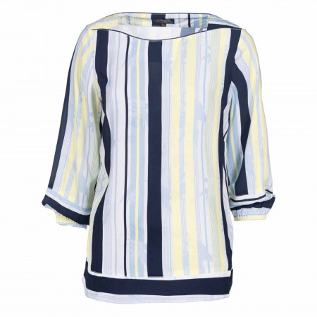 SALE % | s'questo | Bluse - Regular Fit - Stripes | Blau online im Shop bei meinfischer.de kaufen
