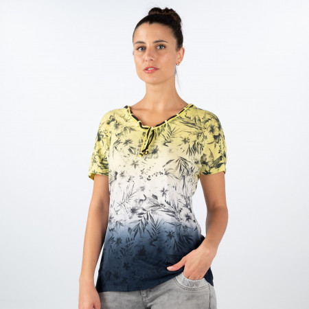 SALE % | s'questo | Shirt - Regular Fit - Muster | Gelb online im Shop bei meinfischer.de kaufen