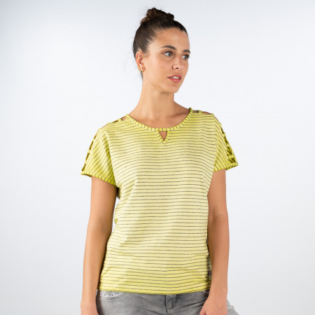 SALE % | s'questo | Shirt - Regular Fit - Stripes | Gelb online im Shop bei meinfischer.de kaufen