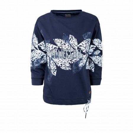 SALE % | s'questo | Sweatshirt - Regular Fit - 3/4-Arm | Blau online im Shop bei meinfischer.de kaufen