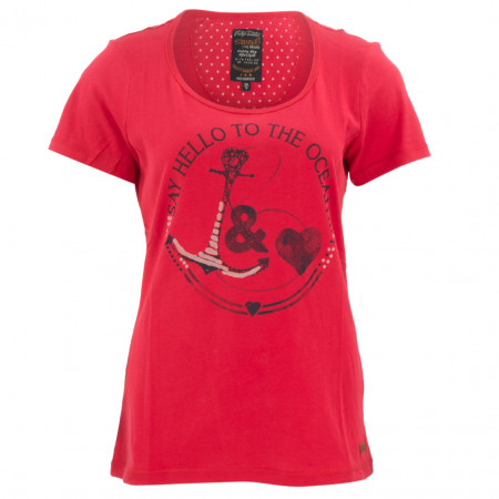 SALE % | s'questo | T-Shirt - Regular Fit - Print | Rot online im Shop bei meinfischer.de kaufen