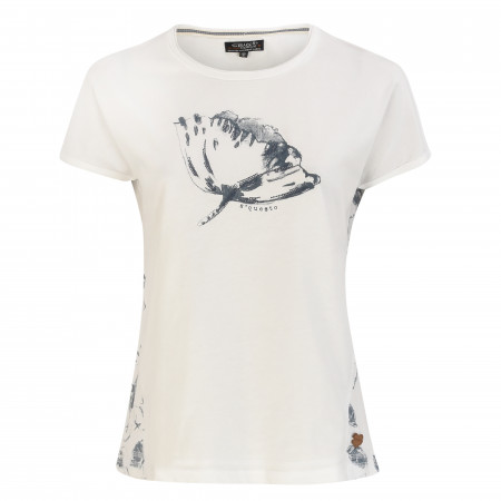 SALE % | s'questo | T-Shirt - Regular Fit - Print | Weiß online im Shop bei meinfischer.de kaufen