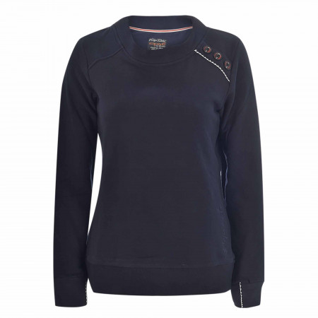 SALE % | s'questo | Sweater - Regular Fit - Schulterknöpfe | Blau online im Shop bei meinfischer.de kaufen