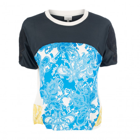 SALE % | Sportalm | T-Shirt - Comfort Fit - Paisleymuster | Blau online im Shop bei meinfischer.de kaufen