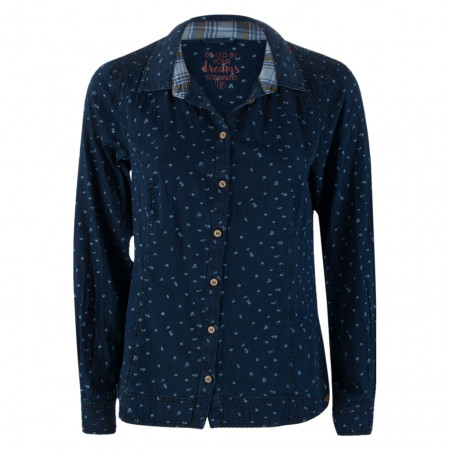 SALE % | s'questo | Bluse - Regular Fit - Muster | Blau online im Shop bei meinfischer.de kaufen